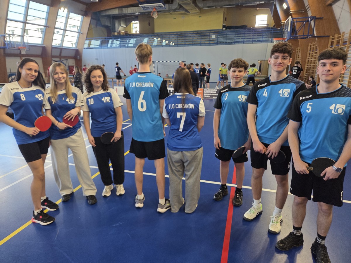 Powiatowa Licealiada Młodzieży w tenisie stołowym.