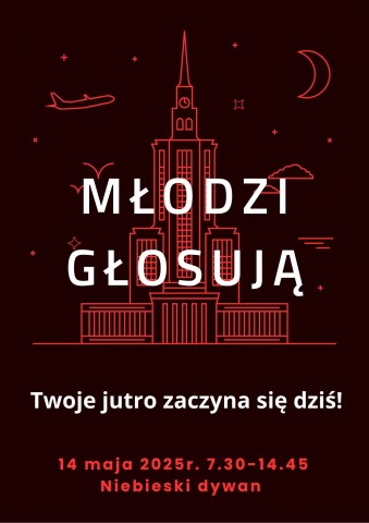 Plakat akcji Młodzi głosują