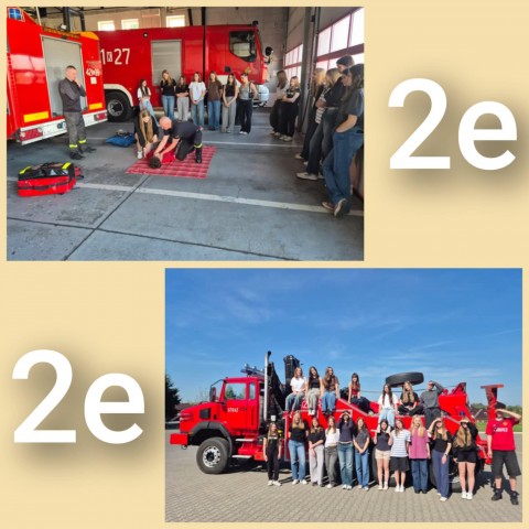 2e z wizytą w  Państwowej Straży Pożarnej