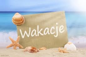 obraz z napisem wakacje
