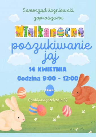 Plakat do akcji poszukiwanie jajek
