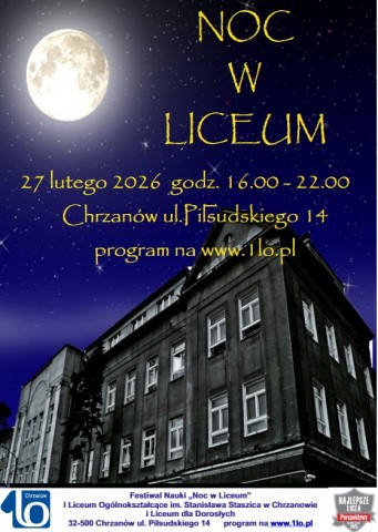 plakat noc w liceum